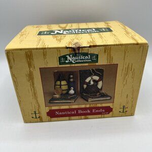 Heritage Mint Nautical Book Ends Ship Boat Bookends New 2000